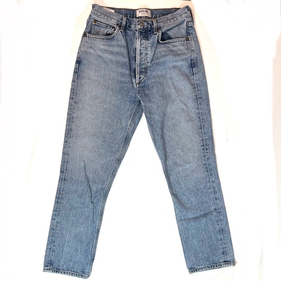 AGOLDE Riley High Rise Straight Crop Jeans Size 27 - Picture 6 of 15